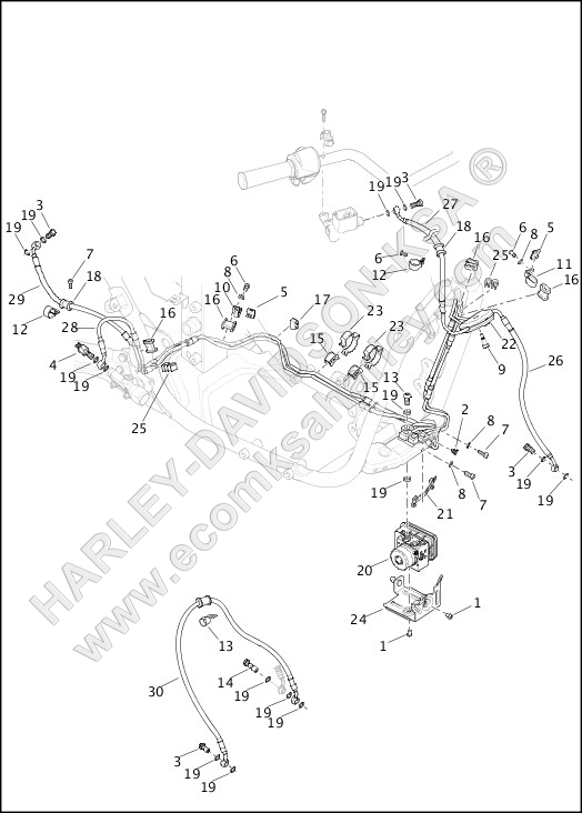 BRAKE LINES AND MODULE, ABS